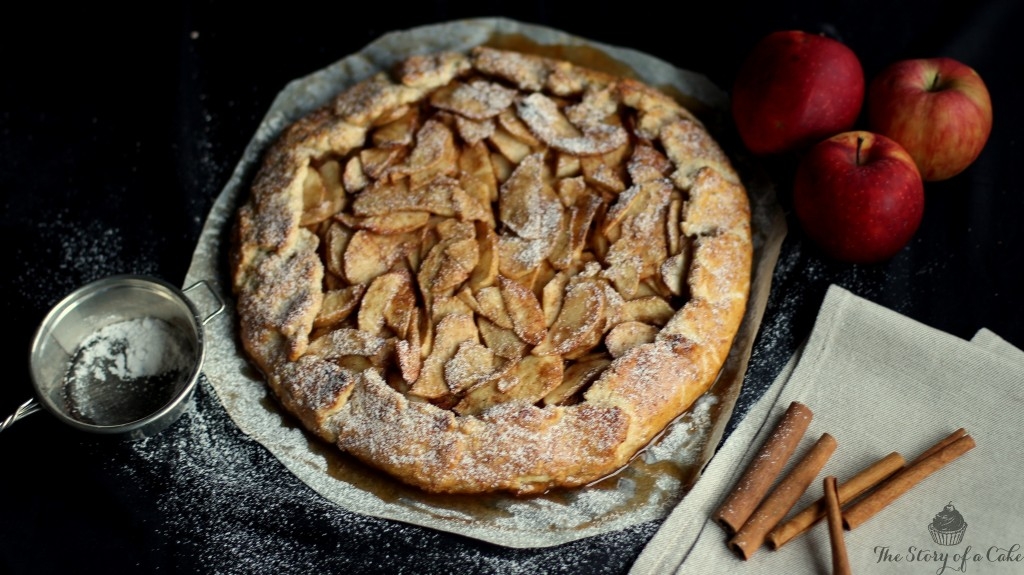 Jablková rustikálna galette